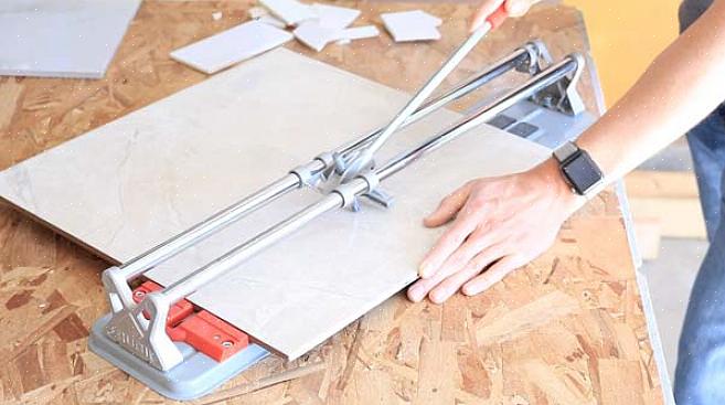 Hur man skär keramiska plattor med en snäppplatta