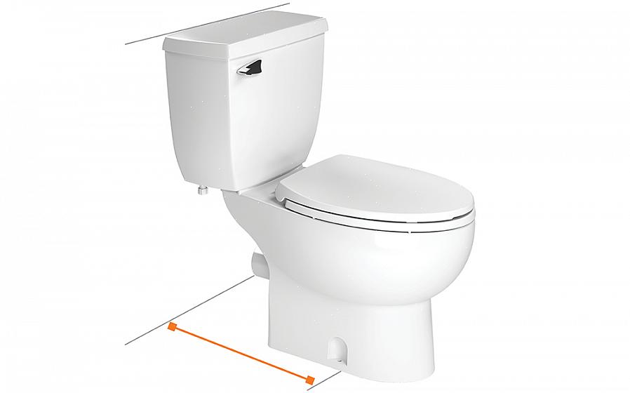 De flesta toaletter som säljs i hemmabutiker kan rymma ett avlopp som är ungefär 1 "skillnad i förhållande