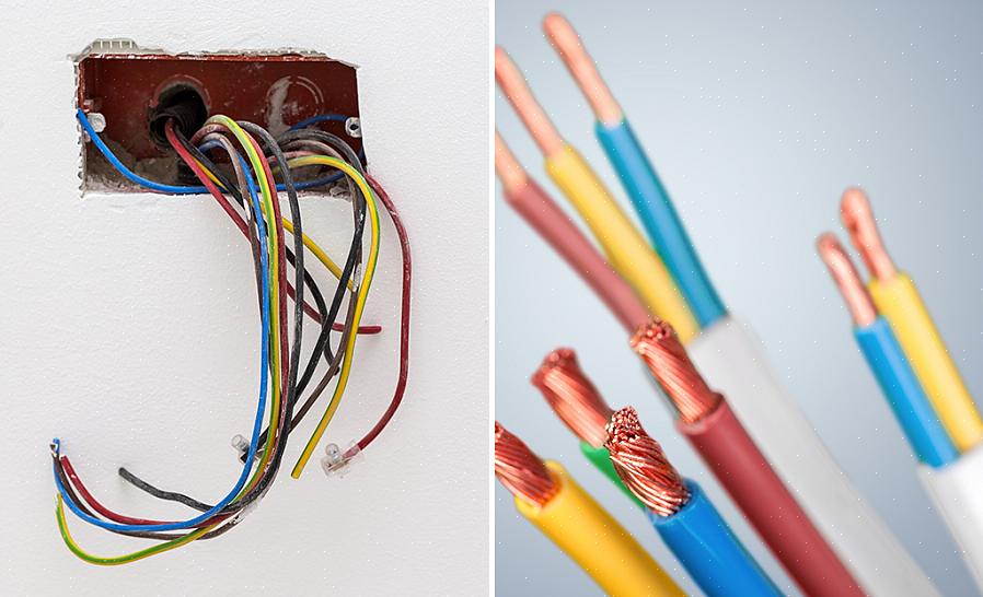 Kablar i hemmet som implementerar icke-metallisk mantlad kabel (NM)