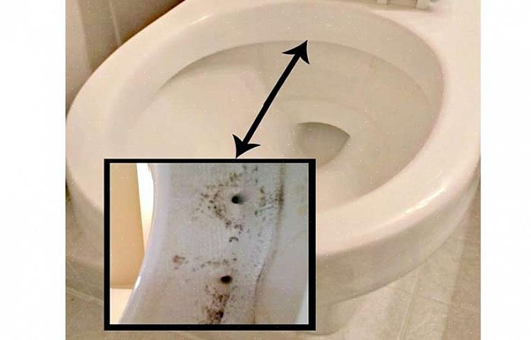 Kan vattenstråleöppningarna på undersidan av toalettskålens kant bli smutsiga