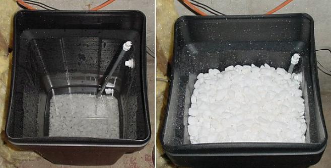 En saltbrygga är en situation där saltet bildar en ytskorpa som spänner över vattnet i saltlösningstanken