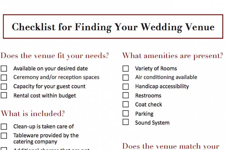 Fråga din mottagningssida om de har begränsningar eller förslag på vilka bröllopskedjor de ska arbeta med