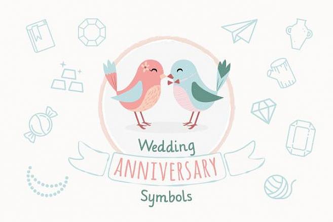 Symboler för första bröllopsdagen som hjälper dig att välja pappers- eller klockgåvor som är kopplade