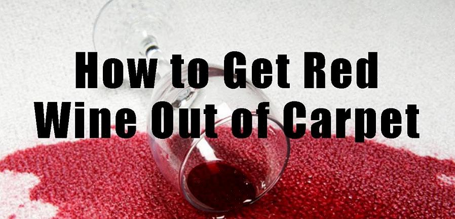 Hur man tar bort röda vinfläckar från mattan