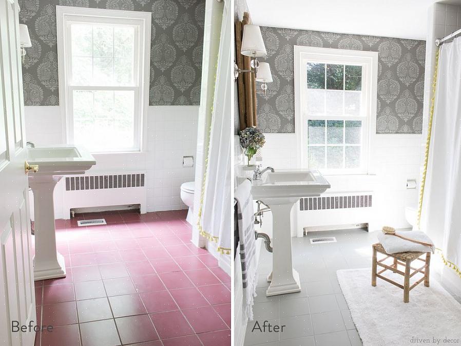 Men att måla badrummet är lite annorlunda än att måla andra delar av hemmet