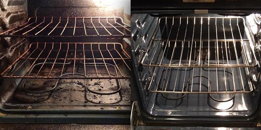 Det nedre racket i en dubbel ugn fungerade som testugn för Easy-Off Fume Free Max Oven Cleaner