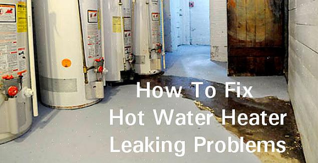 Vatten kan också läcka ut från tryckavlastningsventilen på varmvattenberedaren