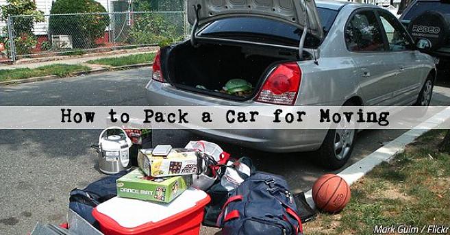 Packa din elektronik med bil eftersom de är tunga