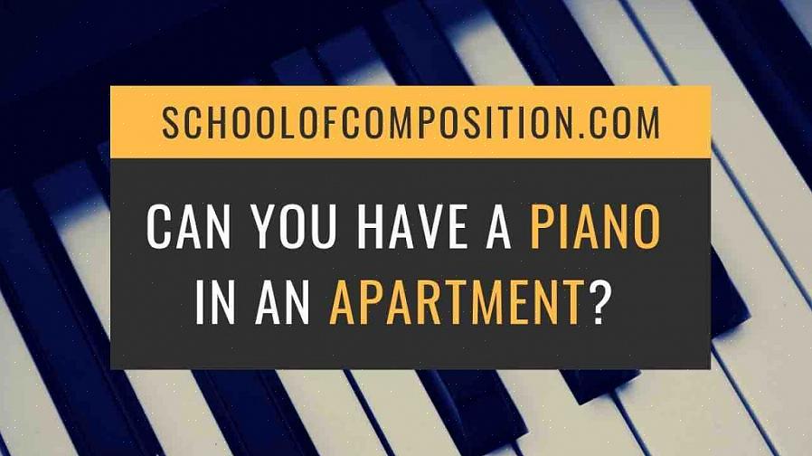 Lyckligtvis finns det en mellanväg när det gäller att spela piano i en lägenhet