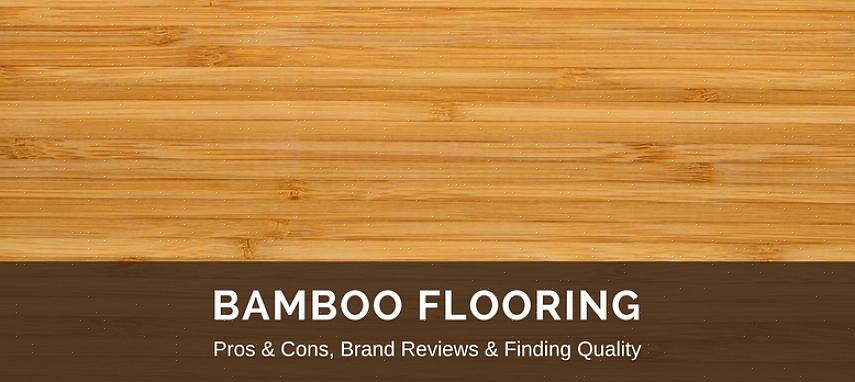 Bambugolv är ett material som ser väldigt mycket ut som lövträ