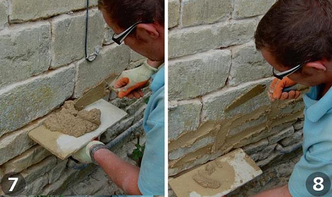 Att repointa murbruk är kul för de första sex till åtta tegelstenarna