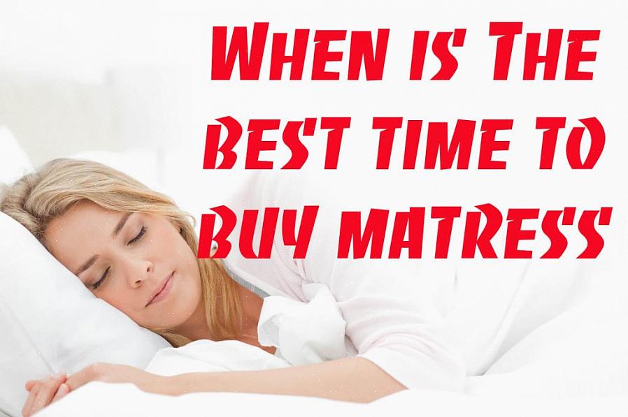 Istället börjar du tänka att du kan sova bättre på en ny madrass