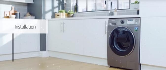 Om utrymmet för att installera tvättmaskinen är begränsat kan du behöva ansluta de heta