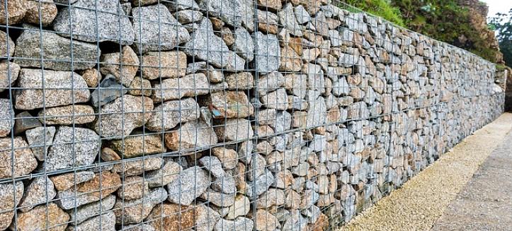 Stenarna som användes för att bygga en stenmur
