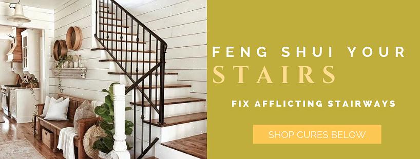Feng shui-bekymmerna med trappor är att en trappa typiskt skapar en energikvalitet som är oroande