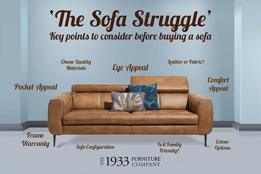 En soffa av god kvalitet är tyngre på grund av sin robusta ram som är tillverkad av ugntorkat lövträ