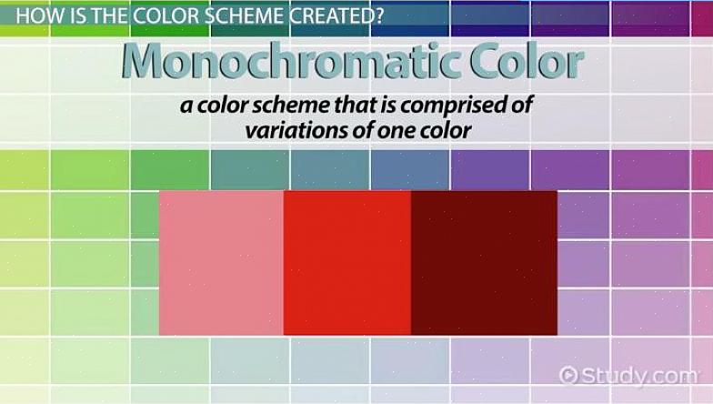 Hur man skapar ett neutralt monokromatiskt färgschema