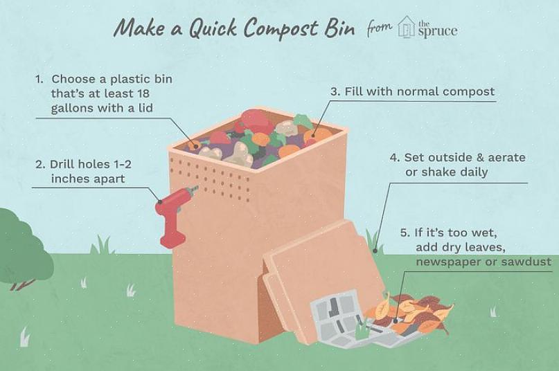 Kan du överväga att skapa en kompostkorg från en plastförvaringsbehållare