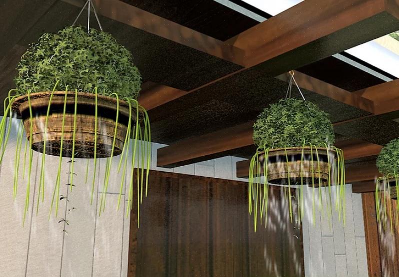 Enkla installationen gör att du enkelt kan stänga av dina hängande växter