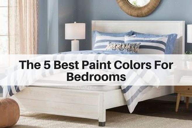 Smalt sovrum målar du en av de längre väggarna för att markera rummets längd