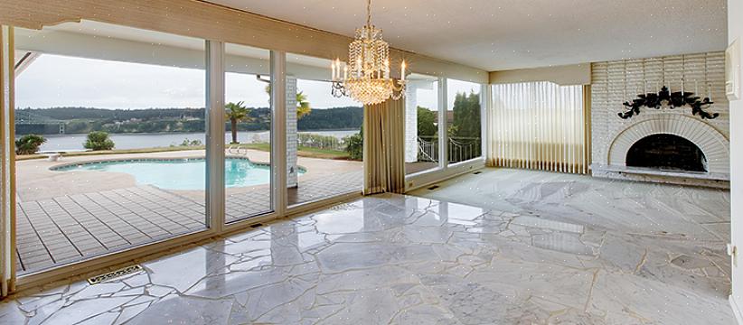 Denna klassiska vita eller ljusgrå marmor är en av de lättaste kulorna som används för golvplattor