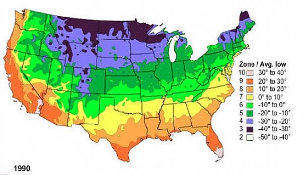 Klimatet i det allmänna området indikeras av USDA-växthärdighetszonen
