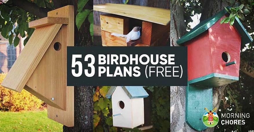 Det är enkelt att bygga ett fågelhus när du utnyttjar de olika gratis fågelhusplanerna som finns
