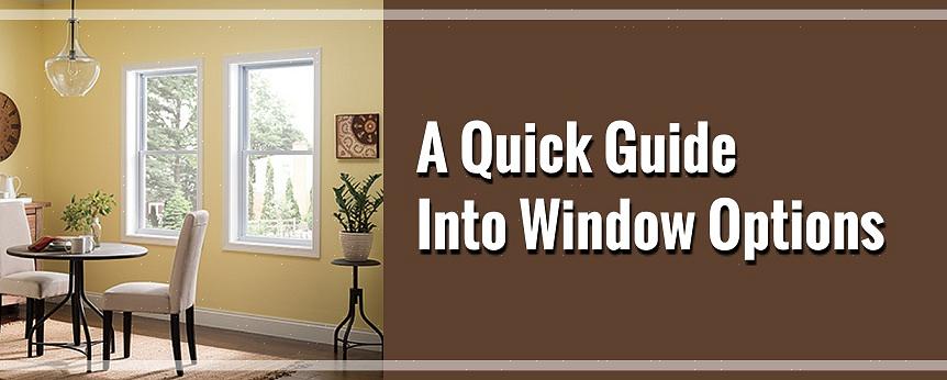 När du köper fönster till ditt hem har du valet mellan två olika typer av fönster