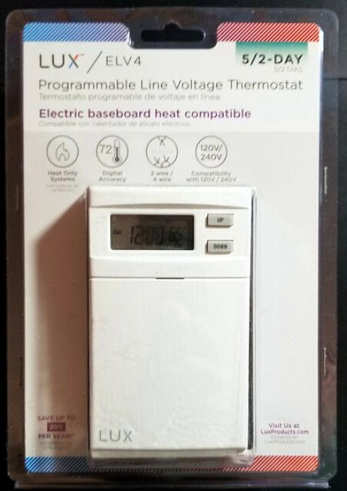 Med dubbelpoliga termostater är båda varma trådarna som går in i termostatboxen anslutna till termostaten