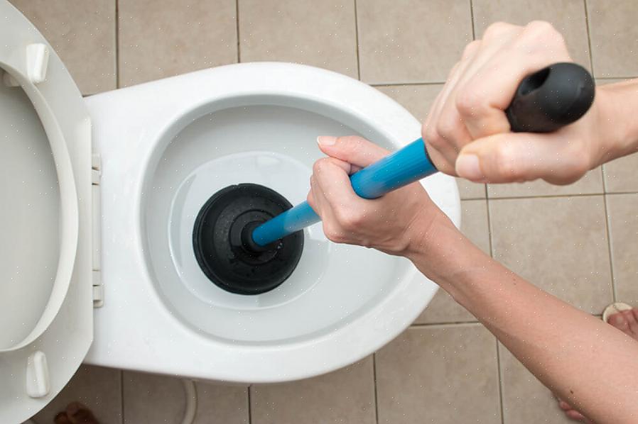 Hålla icke-spolbara saker ur toaletten ska hålla toalettfällan fri